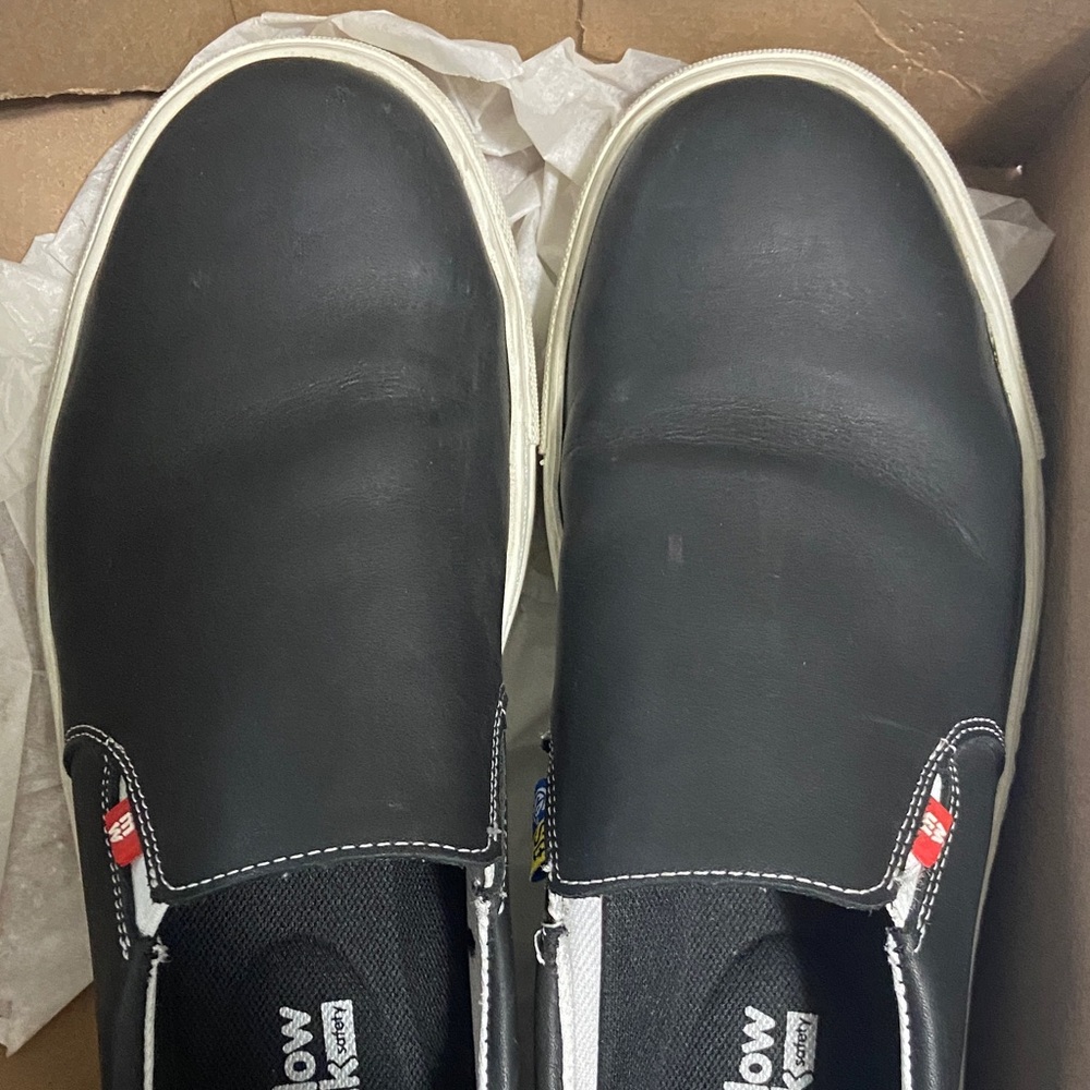 Mellow Walk Slip On Jessica Black Steel Toe Work Shoes Size 8.5 - Picture 8 of 9